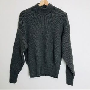 Zara Mockneck Gray Sweater Size Medium